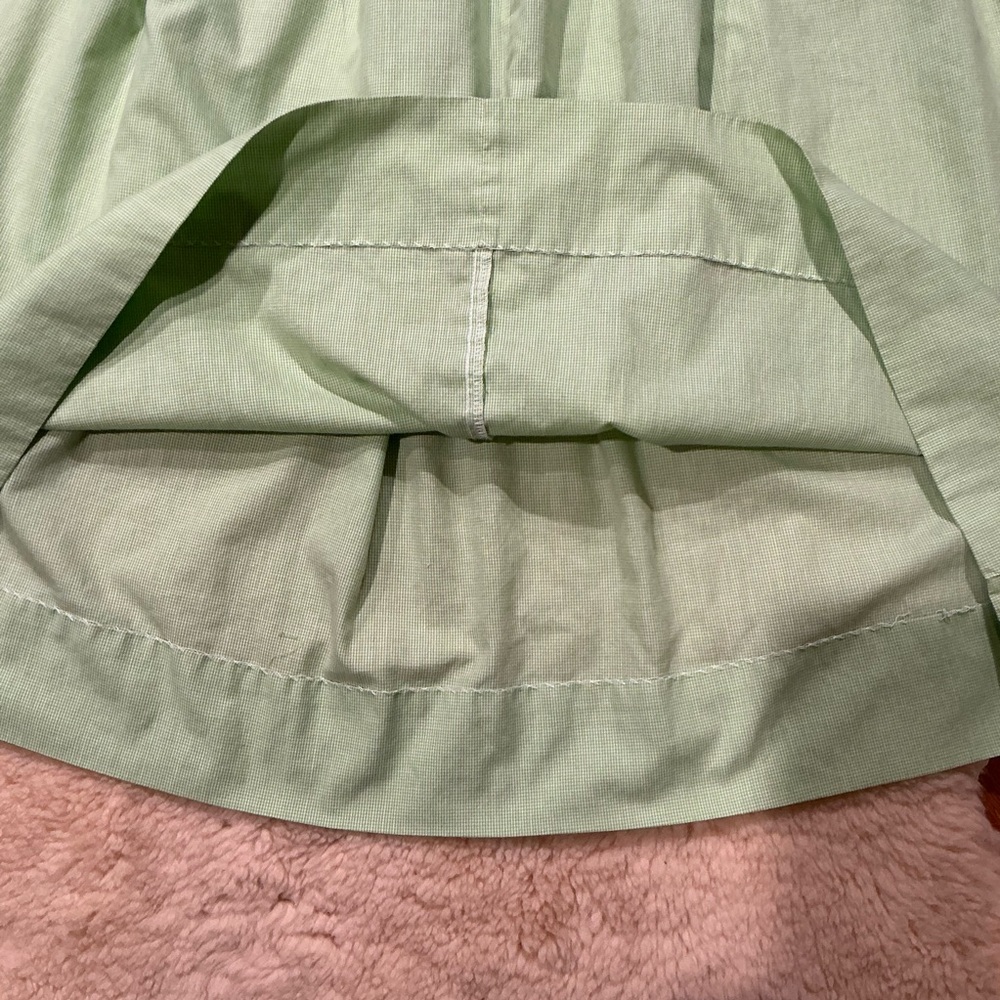 Amanda Remembered green gingham smocked handstand bishop dress - Picture 4 of 10